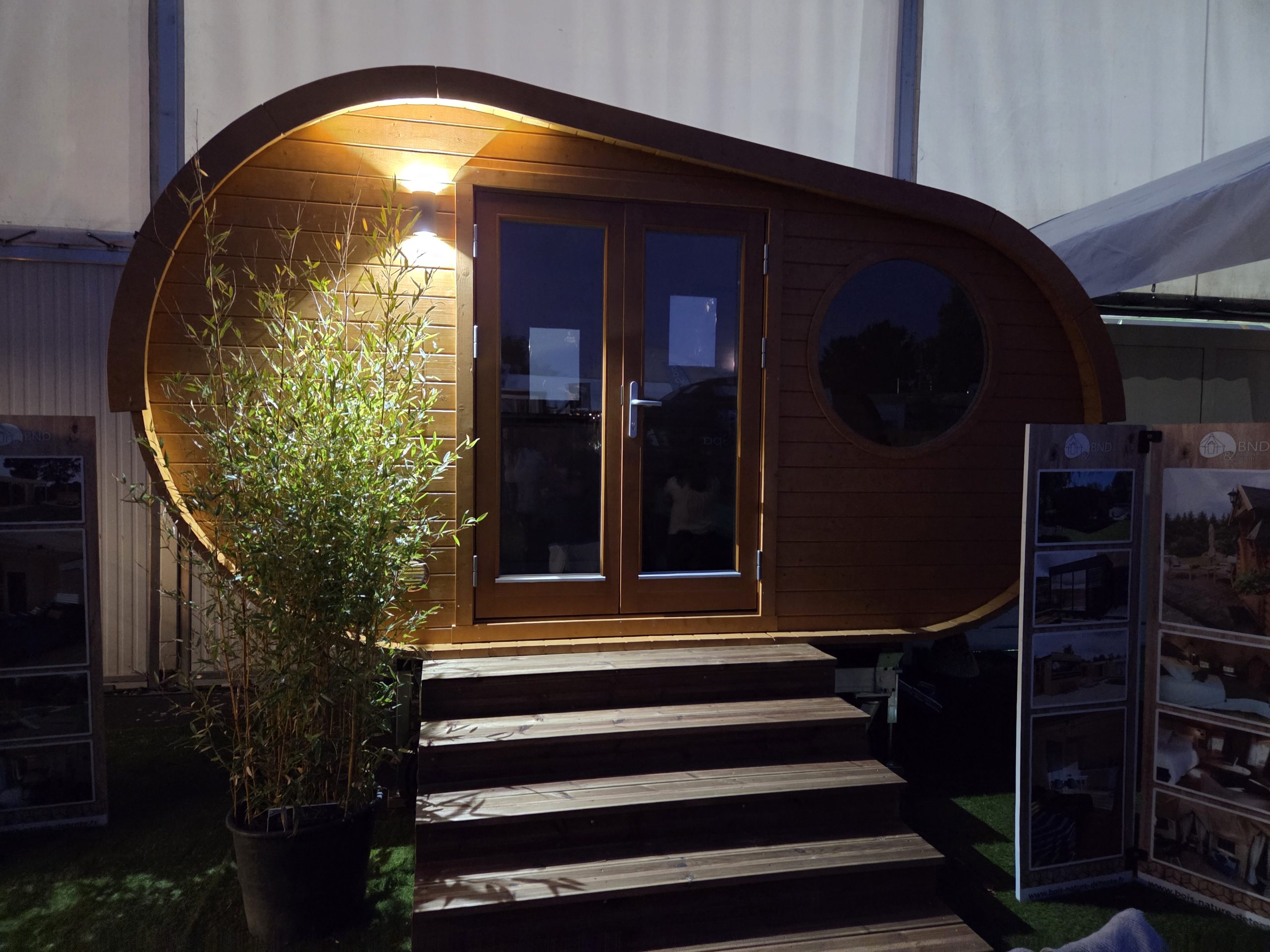 Hobbit avec chassis déplaçable pour camping zone à risque