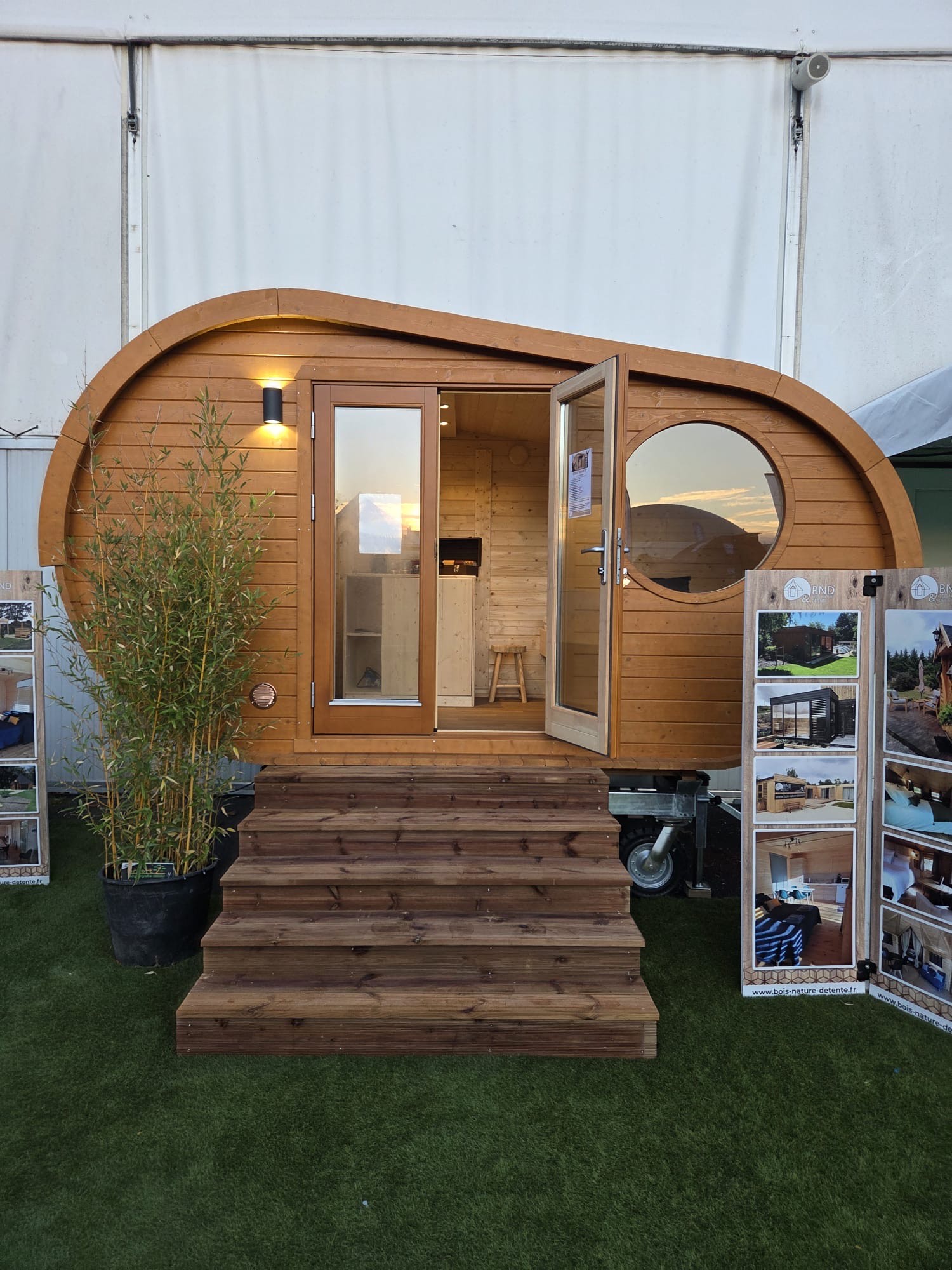 Hobbit avec chassis déplaçable pour camping zone à risque